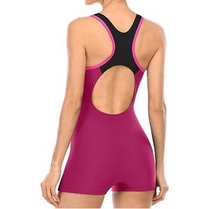 Traje de baño de una pieza para mujer, espalda cruzada, control de abdomen, secado rápido, ropa de playa - Product Image 1