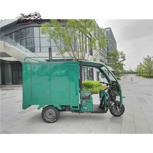 <span class=keywords><strong>Triciclo</strong></span> Eléctrico Verde de 60V Directo de Fábrica, <span class=keywords><strong>Triciclo</strong></span> de Carga con Carrocería Cerrada para Uso Postal - Product Image 4