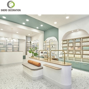 Diseño Interior Moderno Personalizado para Tienda de Perfumes, Estantes de Exhibición de Maquillaje a Medida con Acabado en Barniz, Muebles de Madera para Tienda de Cosméticos - Product Image 2