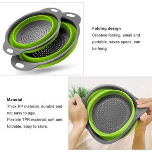 Maxfree Nouveau Style Meilleures Ventes Ensemble d'Égouttoirs Pliables en Silicone de Qualité Alimentaire pour Cuisine, Compatibles Lave-Vaisselle et Four - Product Image 6