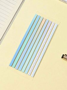 160 ชิ้น สติกเกอร์โน้ตสีมอรันดีแบบละเอียดพิเศษ  แบบมีกาวในตัว  วัสดุ PET สำหรับทำเครื่องหมาย  1 แผ่น ใช้ซ้ำได้หลายครั้ง - Product Image 6