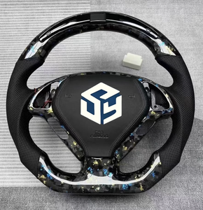 Volant LED personnalisable avec indicateur de régime pour Infiniti G37 G37x Coupé Berline G25 <span class=keywords><strong>Q40</strong></span> Volant en fibre de carbone avec LED 2007-2015 - Product Image 1