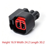 سلك نحاسي أصفر مقاس 18AWG 0.75 مم ثنائي النواة مع غلاف PVC مقاوم للماء IP67 بطول 15 سم و20 سم للسيارات والدراجات النارية والإلكترونيات