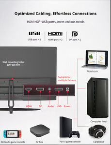 TCOIOR MVA панель 27 дюймов игровой монитор 2K 180 Гц изогнутый дисплей с HDR USB DP High PPI Уход за глазами экран - Product Image 6