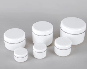 Made in China, plastic jar, pp, gold stripes, silver stripes, multiple sizes - Product Image 3