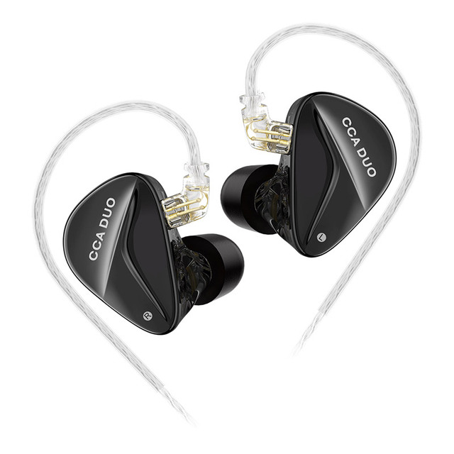 CCA DUO High-performance Dual- Dynamic IEM Impeccable Professional Acoustic Signature High-end 3D Printing Technology Earphone