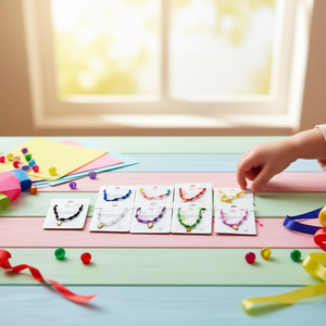 Pulsera Infantil de Acero Inoxidable con Nudo de Siete Estrellas, Hecha a Mano, 12 Piezas, Ref45189-1 - Product Image 3