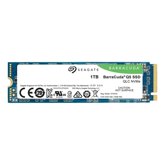 Untuk Seagate BarraCuda Q5 M.2 2280 500GB PCIe Gen3 x4 NVMe 1.3 3D QLC Internal Solid State Drive (SSD) ZP500CV3A001