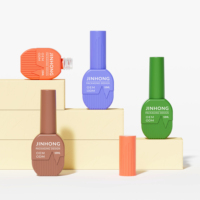 Flacon en verre vide de 10 ml pour vernis à ongles, personnalisable avec étiquette privée, avec pinceau, pour vernis gel soak-off