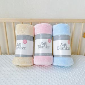 新着2024ベビーショールと毛布卸売カスタム受信毛布新生児ミンキーベビーブランケット - Product Image 4