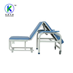 L'<span class=keywords><strong>hôpital</strong></span> de métal canapé chaise <span class=keywords><strong>lit</strong></span> pliable et accompagner utilisé pour la chambre du patient - Product Image 3