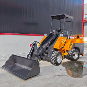 Spedizione gratuita Mini caricatore telescopico ruote del carrello elevatore caricatore con sistema idraulico motore Kubota con attacco - Product Image 2