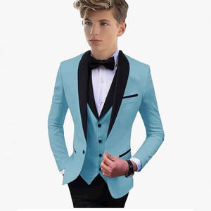 <span class=keywords><strong>Costume</strong></span> Trois Pièces Simple et Décontracté pour Garçons Style Européen Américain pour Mariages, Banquets, Anniversaires et Fêtes Formelles - Product Image 5