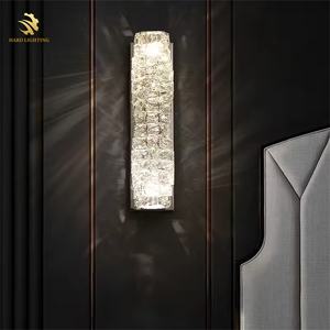 Applique murale en cristal moderne nordique en acier inoxydable <span class=keywords><strong>Chrome</strong></span> or LED pour l'intérieur de luxe lampes murales de bain pour salon - Product Image 3