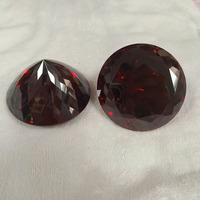 Grande taille 80 mm, pierres de zircone cubique (CZ) rondes, blanches, jaunes, rouges, en vrac, motif floral, grandes pierres de zircone cubique