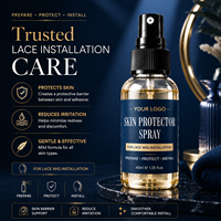 Spray de protection cutanée à marque privée, étiquette personnalisée, préparation de la peau avant l'application de colle, vente en gros pour l'installation de perruques en dentelle