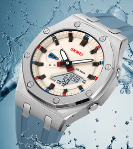 <span class=keywords><strong>Montre</strong></span> Homme Numérique et Analogique à Double Affichage 2243 - <span class=keywords><strong>Montre</strong></span>-Bracelet Heure Mondiale Alarme Chronographe Cadran Personnalisable Boîte Vente en Gros Fabricant - Product Image 2