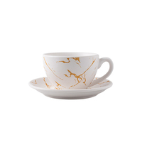 Tasse à café en céramique blanche classique de haute qualité fabriquée à la main par l'usine de ChaoZhou pour les restaurants