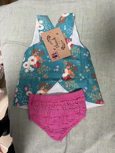 Новый стиль, 2025 летний детский комплект из 2 предметов, свитер, плиссированная юбка с принтом - Product Image 5