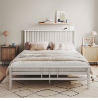 Base de colchón de listones de acero elegante color champán, estructura KD para cama individual/doble, marco de cama resistente para hotel/apartamento