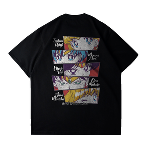 Camiseta <span class=keywords><strong>de</strong></span> Manga Corta <span class=keywords><strong>de</strong></span> Franela con Diseño <span class=keywords><strong>de</strong></span> <span class=keywords><strong>Sailor</strong></span> <span class=keywords><strong>Moon</strong></span>, Anime, Chica Marinera Guerrero, Unisex, Corte Holgado, 100% Algodón - Product Image 5