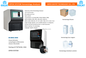 Analyseur d'hématologie portable OSCAT EX-BHA-3000 à 5 parties entièrement automatisé pour cliniques <span class=keywords><strong>v</strong></span>étérinaires et usage canin - Product Image 3