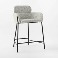 Tabouret de bar en velours ergonomique moderne de luxe Banquet Café Chaises de bar hautes en métal Tabourets de bar hauts pour la cuisine