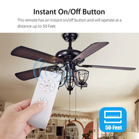 QIACHIP Wifi ventilateur lumière interrupteur intelligent ventilateur de plafond lumière réglable ventilateur vitesse contrôleur pour Alexa Google Home