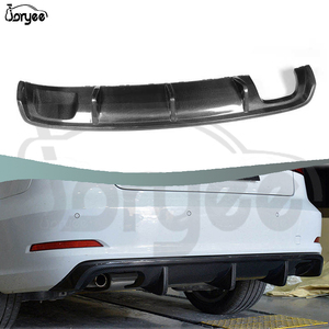Joryee, un solo estilo, fibra de carbono, difusor trasero único, Kit de carrocería de escape, pieza de coche para <span class=keywords><strong>Audi</strong></span> <span class=keywords><strong>A3</strong></span> <span class=keywords><strong>Sedan</strong></span> 2014 2016 <span class=keywords><strong>2015</strong></span>, accesorio de afinación - Product Image 2