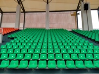 Système de sièges ergonomiques pour stades, chaises VIP pour spectateurs, sièges ignifuges pour arènes extérieures
