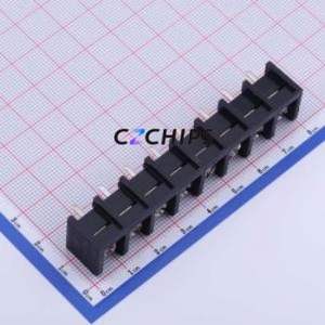 DBT50-9.5-8P-BK-P Barrier Terminal Block Through hole Component (THT),P=9.5mm Connector Three Sides 9.5mm 1x8P Straight Pin - Product Image 1