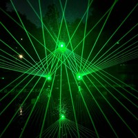 Projecteur d'animation 3D RVB 10W pleine couleur, lumière laser DJ disco, lumière laser sans fil DMX pour boîte de nuit, événement, scène