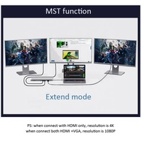 Adaptateur usb type-c à hdtv, monter soi-même, avec carte sd/tf, adaptateur usb type-c, moniteur vidéo avec boîtier métallique, entrée vga pour hdtv