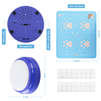 Boutons d'entraînement pour animaux de compagnie enregistrables de haute qualité (lot de 6) avec son clair, buzzer de communication réenregistrable pour chiens et chats