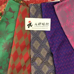 New fuji tex vietnam silk 100%polyester jacquard suiting fabric