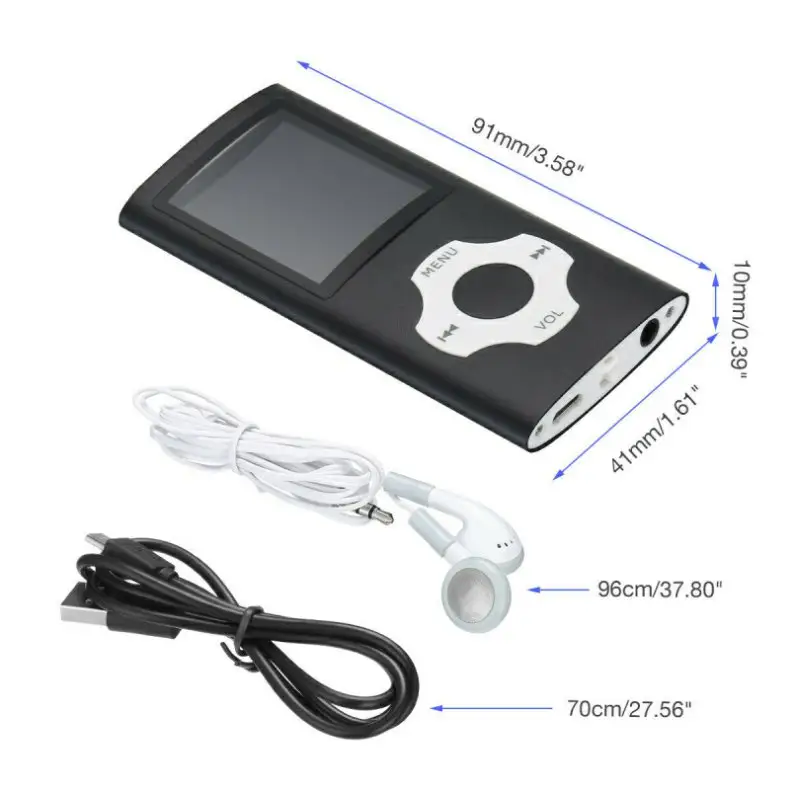 BT wireless connection mp4 video player multi-function mp3 music walkman with headset usb cable can customize LOGO