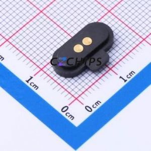 YZT0755-20028-02025-01 Pogo Pin Connector Connector Magnetic Pogo Pin Female Connector 2P 2.5mm 2.8mm - Product Image 2