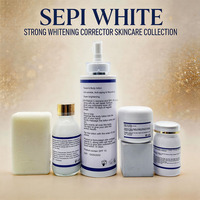 Ensemble de soins de la peau avancés SEPI White, éclaircit et unifie visiblement le teint, atténue les taches brunes et le mélasma pour les peaux foncées, vente en gros