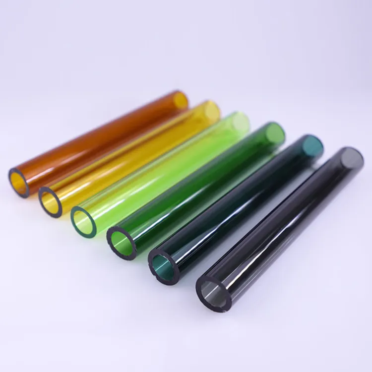 Diverse specifiche dei tubi di vetro resistenti al calore color borosilicato resistente al calore