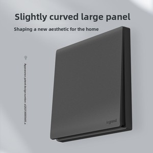 Interruptor de Pared <span class=keywords><strong>Legrand</strong></span>, Diseño Simple y Elegante en Negro Grafito Mate, Interruptor Individual con Cinco Puertos USB, 16A, para Aire Acondicionado y Computadora, Original - Product Image 3