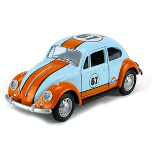 Cca 1:28 cổ điển Beetle Báo Chí mô hình kéo trở lại Diecast đồ chơi hợp kim xe