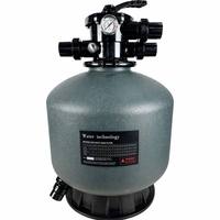 Système de filtration de piscine à sable haute performance Micron, réservoir de filtration de piscine en plastique robuste avec vanne à 6 voies à montage supérieur