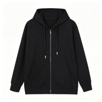 Sweat à capuche zippé pour homme, coupe confortable, imprimé numérique personnalisé, uni, avec strass, vente en gros