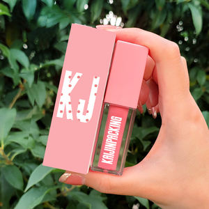 <span class=keywords><strong>Clair</strong></span> <span class=keywords><strong>rose</strong></span> violet brillant à lèvres glaçure Tubes rouge à lèvres baume à lèvres conteneurs avec Big Doe <span class=keywords><strong>pied</strong></span> 5ml personnalisé papier boîte vide - Product Image 4