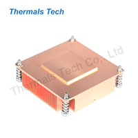 Refroidisseur de CPU 1U dissipateur de chaleur en cuivre avec ventilateur de refroidissement passif