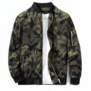 แจ็คเก็ตบอมเบอร์กันน้ำสไตล์ใหม่แจ็คเก็ตบอมเบอร์ฤดูหนาวสีทึบกันน้ำใส่กลับด้านได้ - Product Image 1