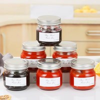 Wholesale Price New Design Food Grade clear Bulk 250ml Jam Glass Jar Mini Glass Jam Jars Glass Jam Jars with Lids