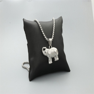 Collier avec pendentif éléphant en argent tibétain, bijoux unisexes à la mode, cadeau - Product Image 2