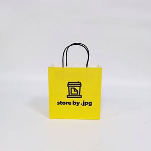 Bolsas de Papel Kraft para Compras, con Logotipo Personalizado, para Café, Té, Cerveza y Bebidas, con Asas Retorcidas, Ecológicas y Reciclables, en Oferta - Product Image 5
