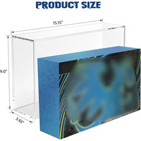 Boîte de rangement magnétique en acrylique résistante aux UV sur mesure pour collection de cartes à collectionner de qualité supérieure